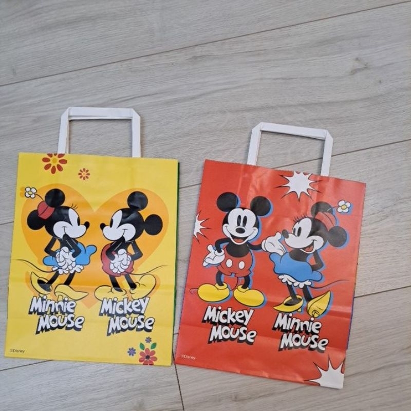 全新迪士尼米老鼠禮物提袋 米奇手提袋Mickey Mouse 禮品袋 高飛狗生日禮物紙袋購物紙袋