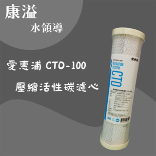 【康溢水領導】開立發票 愛惠浦 CTO-100 10英吋 活性碳棒濾芯