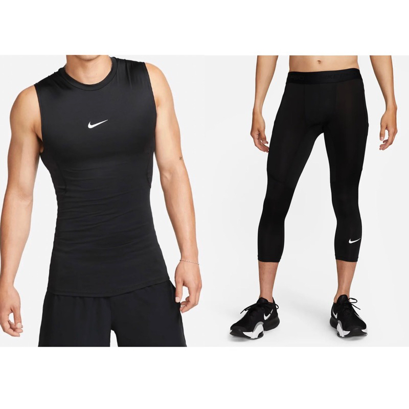 現貨 Nike Pro 籃球 排汗 無袖 健身 緊身衣 緊身褲 7分束褲FB7951 FB7953 FB7915 010