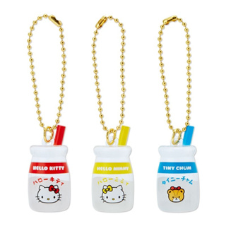 【震撼精品百貨】Hello Kitty 凱蒂貓~日本SANRIO三麗鷗 KITTY牛奶瓶造型壓克力吊飾組*82949