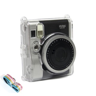 【就是要玩】富士 FUJIFILM instax 配件 MINI 90 水晶殼 含手繩 拍立得 相機 保護殼 透明殼