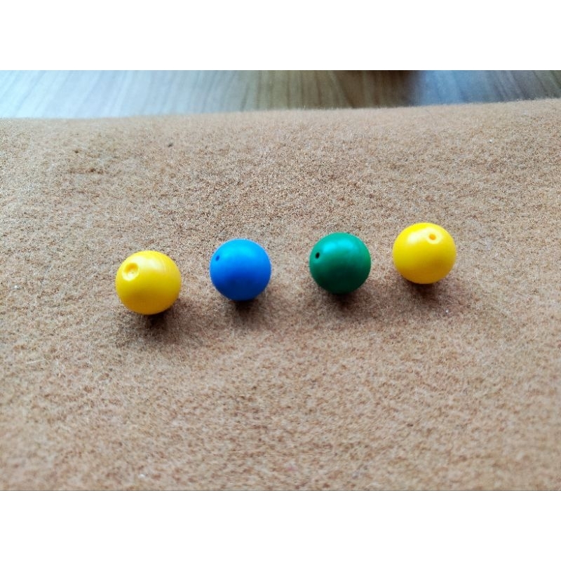 樂高LEGO 生化彈士子彈（彈珠）,藍/綠/黃色共四顆合售（二手）