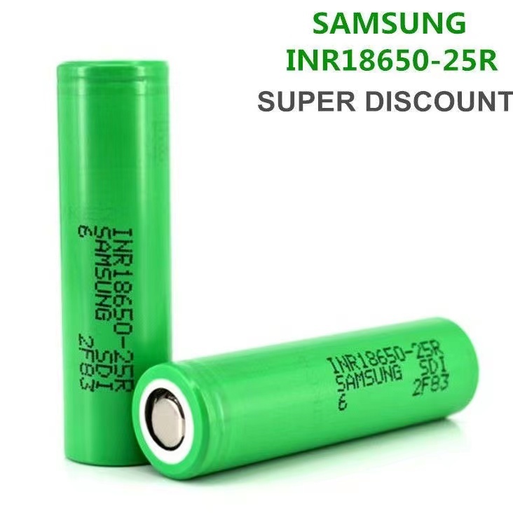 全新三星 SAMSUNG INR18650-25R 動力 20A 電池2500MAH 18650 頭燈/手電筒鋰電池