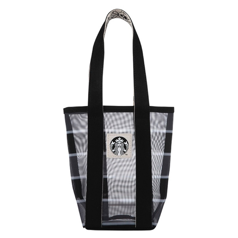 星巴克☕️ Starbucks 萬聖節🎃新品 黑色條紋網布隨行背袋 快速出貨