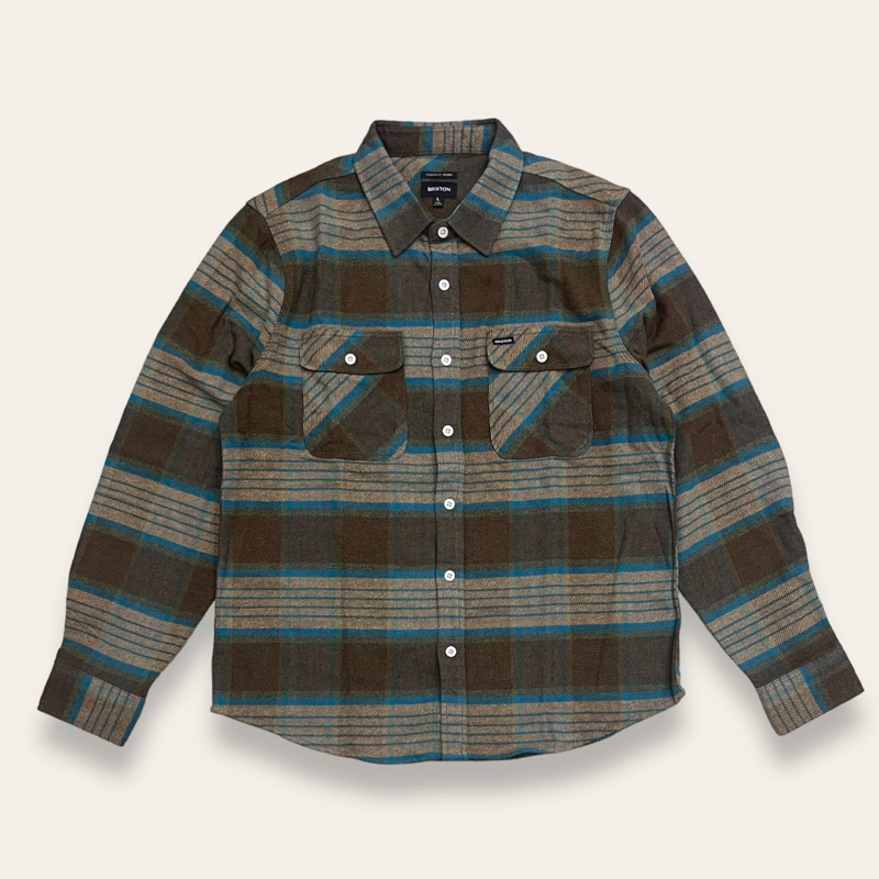 全新 現貨 Brixton Bowery Flannel shirt 格紋 法蘭絨 襯衫 復古 騎士 衝浪 滑板