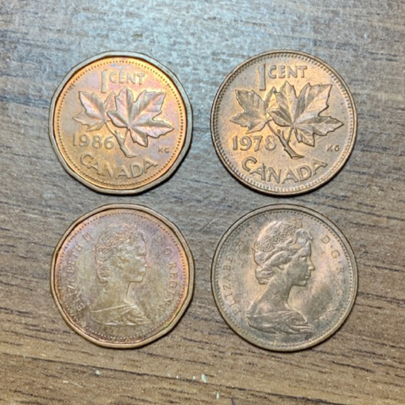 加拿大🇨🇦 一分 cent 楓葉 銅幣 伊莉莎白二世 女王 硬幣