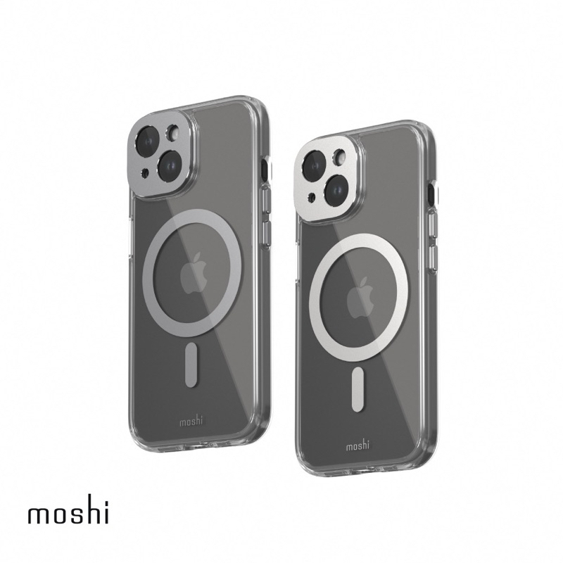 Moshi iPhone 15 Pro Max iGlaze 透明保護殼，支援Magsafe (月光銀）