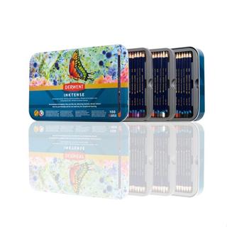 英國DERWENT德爾文 Inktense 頂級水墨色鉛筆-100色 鐵盒裝