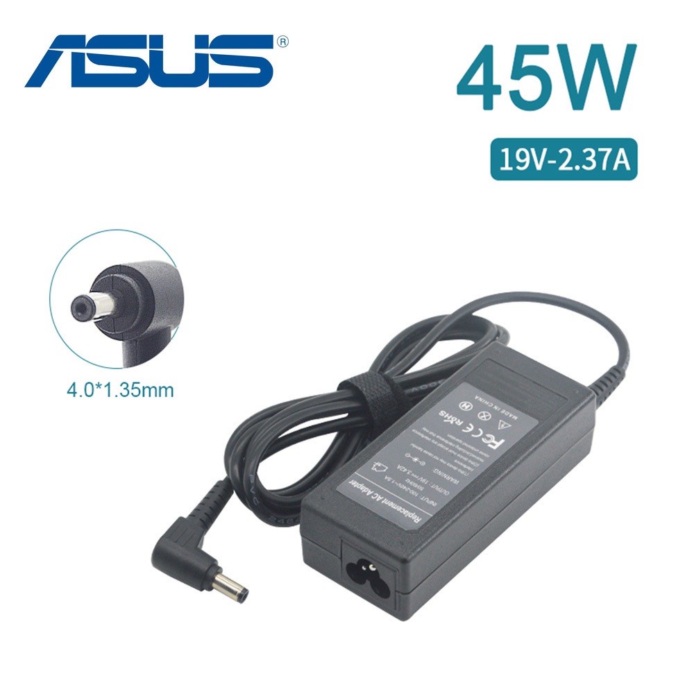 充電器 適用於 華碩 ASUS 電腦/筆電 變壓器 4.0mm*1.35mm【45W】19V 2.37A 長方型