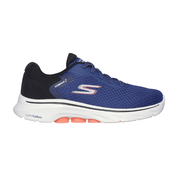 SKECHERS GO WALK 7 男款 藍黑白 運動 緩震 健走鞋 216636NVBK Sneakers542