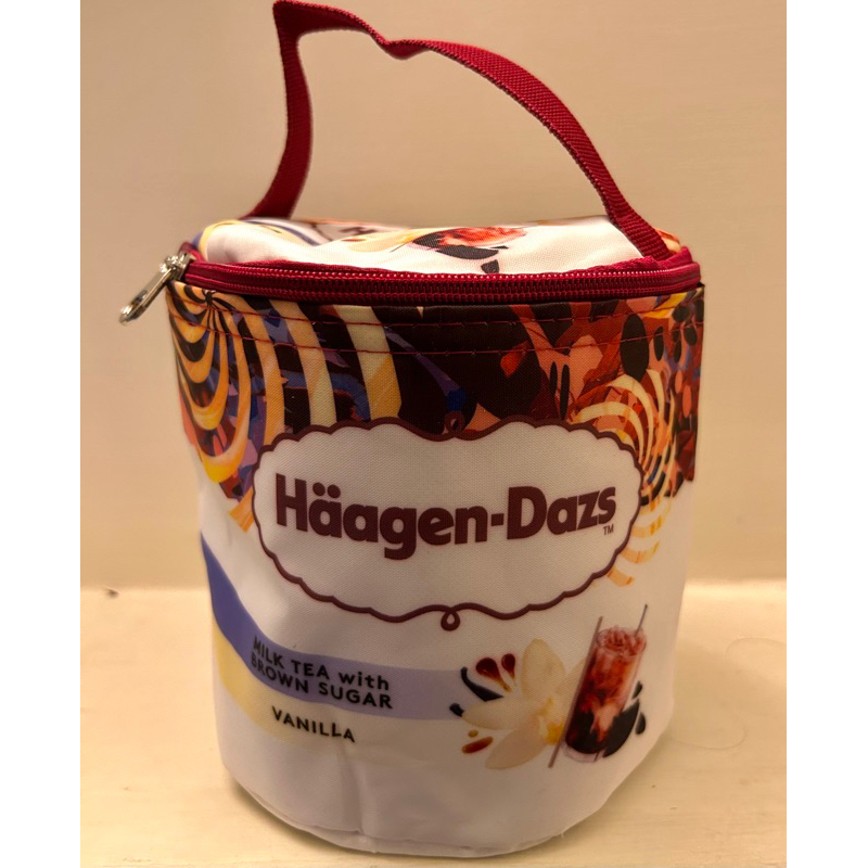 哈根達斯 Haagen Dazs 黑糖奶茶圓筒型保冷袋 保冷袋