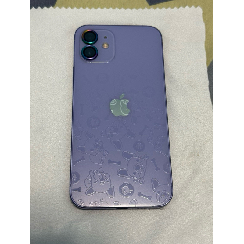 賣女用機iPhone 12 128G 紫色 有盒裝另贈手機殼