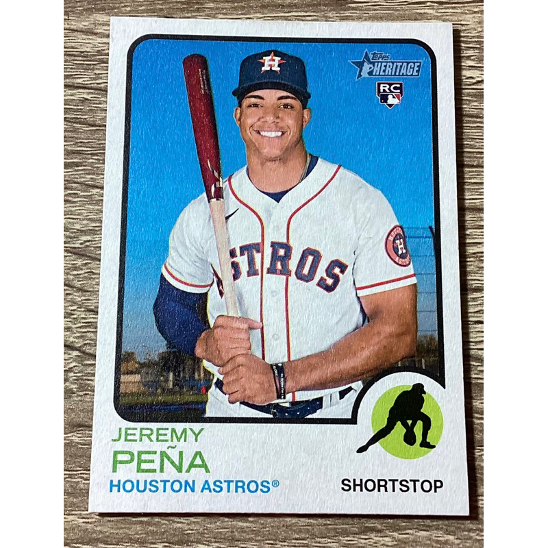 ［2022 Topps Heritage］太空人超新星 Peña RC 普卡 棒球卡 美國職棒 MLB 棒球