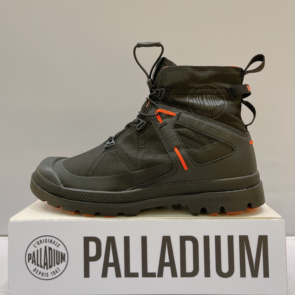 PALLADIUM PAMPA TRAVEL L+WP+ 男生 黑色 快穿 輕量 雨靴 防水 休閒靴 08849-008