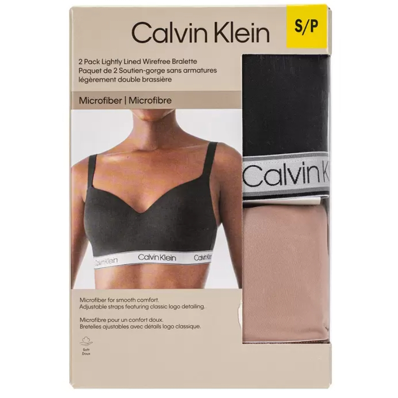 🔥10倍蝦幣🔥好市多購入  Calvin Klein 女無鋼圈內衣兩入組 CK 內衣