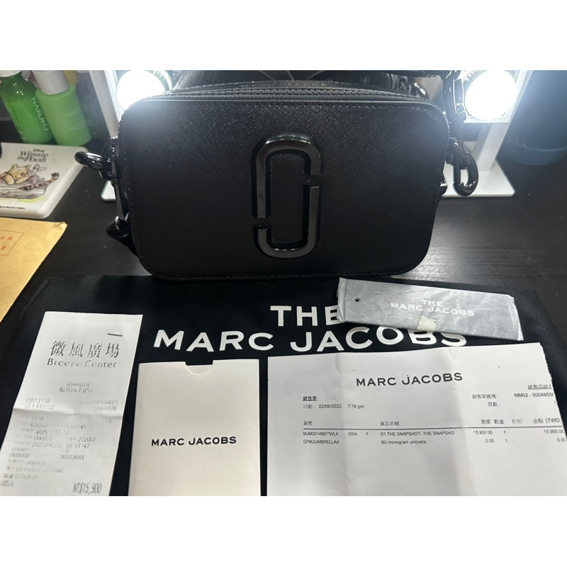 MJ MARC JACOBS 全黑防刮相機包 台灣專櫃購入