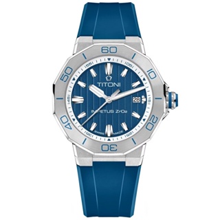 TITONI 梅花錶 動力系列 CeramTech 高科技陶瓷 潛水機械腕錶 (83765S-FF-709)