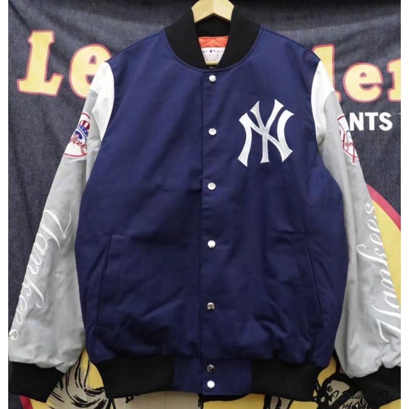 Yankees NY 洋基隊 正品 防寒 棒球外套 夾克 嘻哈 饒舌 美版S~XXL