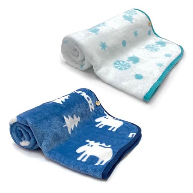 【MOZ 瑞典】MOZ 瑞典 麋鹿 北歐風毛毯 冷氣毯 (尺寸：110 x 70 cm)