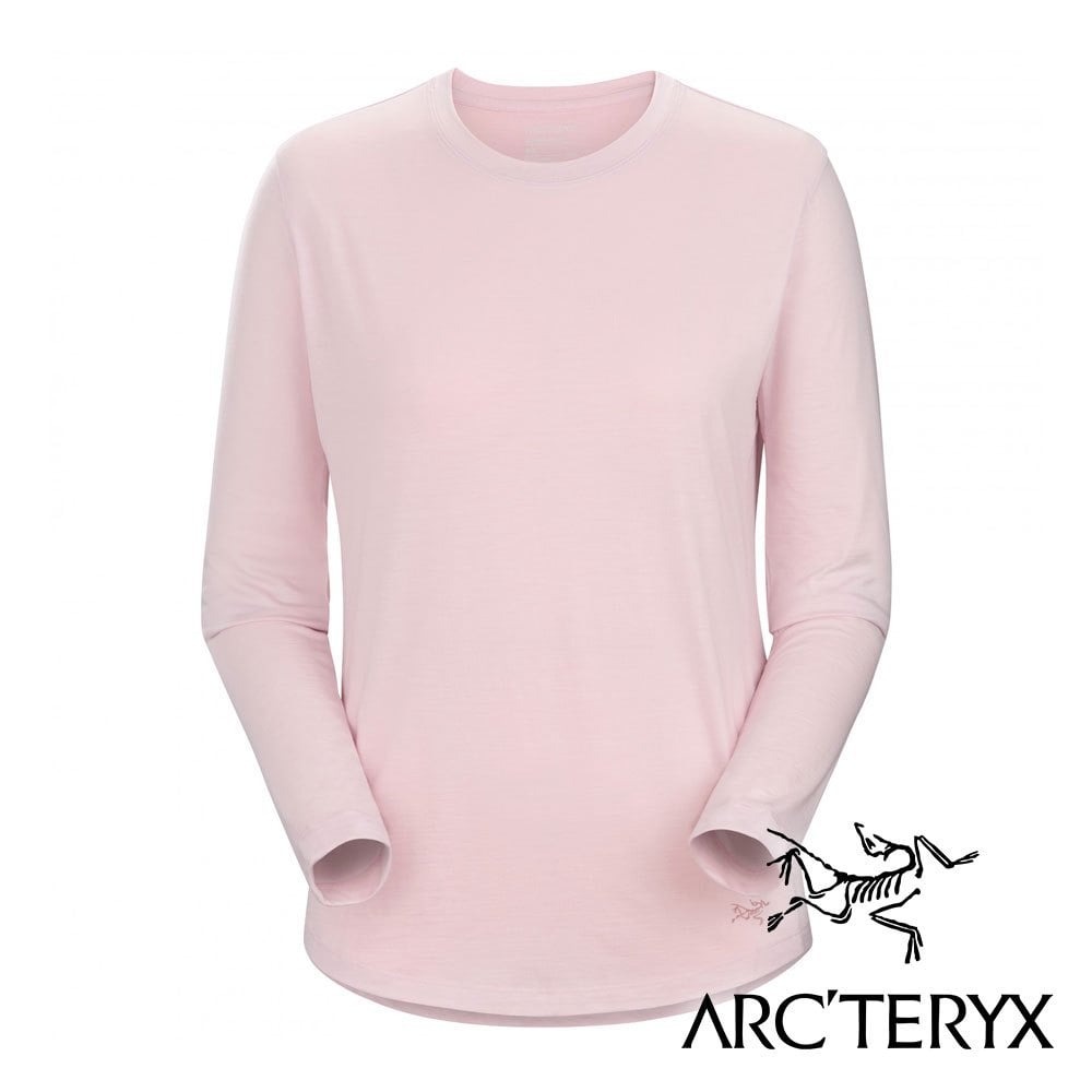 【Arc'teryx 始祖鳥】Lana女羊毛長袖圓領衫『沙漠粉』L07813000