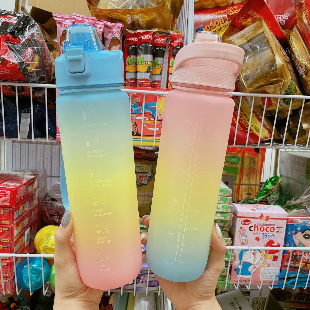 【倉現】美漸層色彈跳水壺1000ml