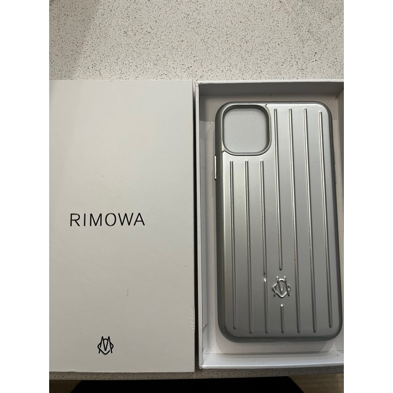 (二手）正品 RIMOWA 銀色 鋁合金手機殼 IPHONE 11 PRO MAX 鋁合金 手機殼