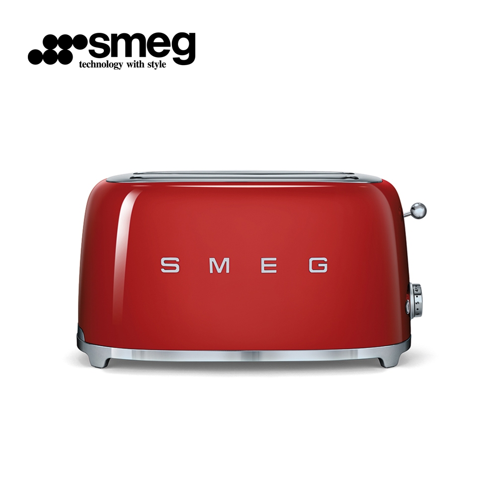 【SMEG】義大利4片式烤麵包機-魅惑紅