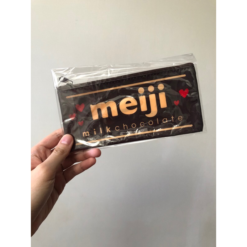 明治meiji 巧克力LOGO筆袋（全新未使用）