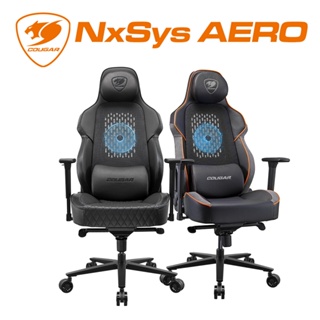 【COUGAR 美洲獅】NxSys Aero 風扇電競椅 (橘色/黑色) 電腦椅 賽車椅 遊戲椅
