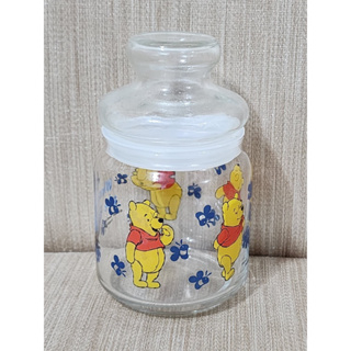 小熊維尼 玻璃罐 罐子 糖罐 鹽罐 蜂蜜罐 糖果罐