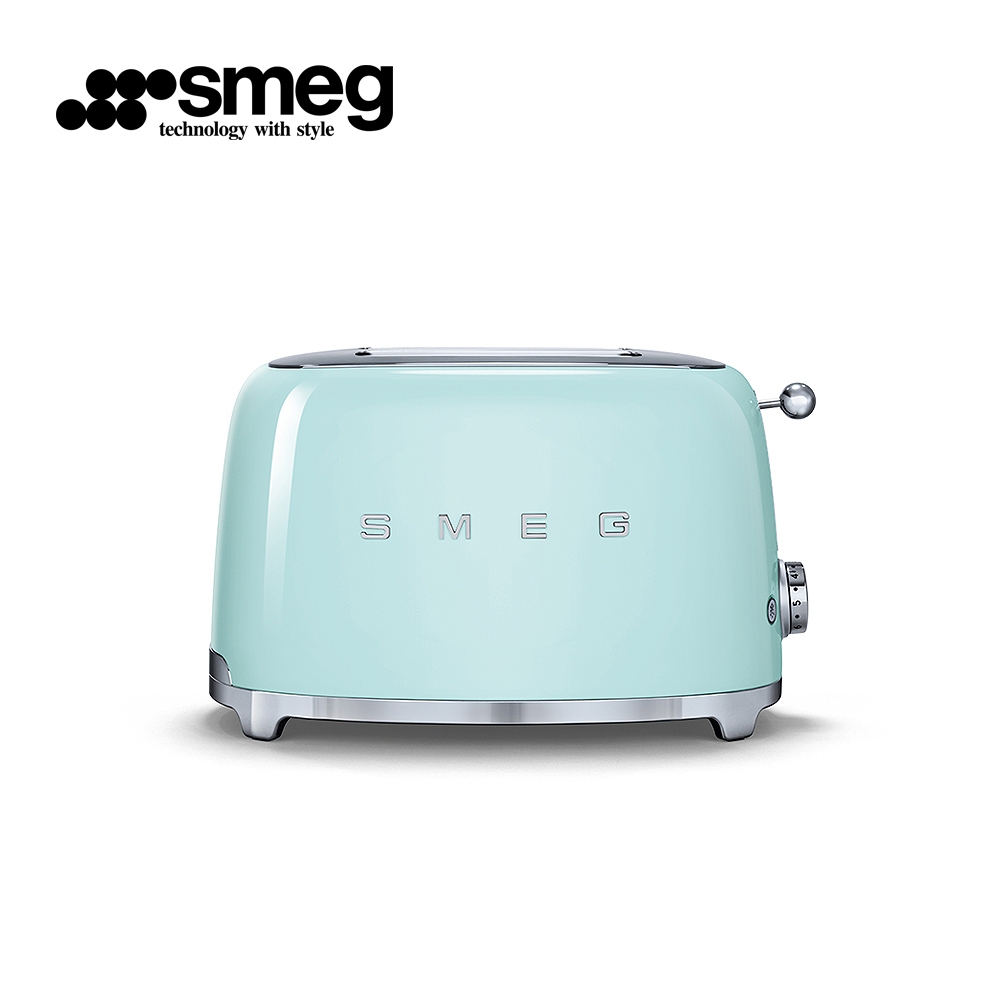 【SMEG】義大利2片式烤麵包機-粉綠色