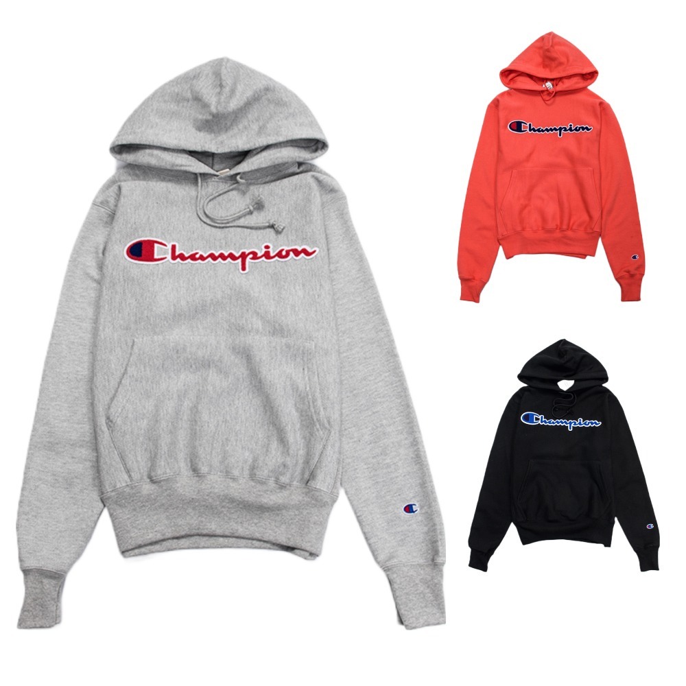 Champion Life 長袖帽T 重磅12oz 逆向編織雪尼爾標誌套頭男連帽衫 秋冬保暖 GF68-Y07731