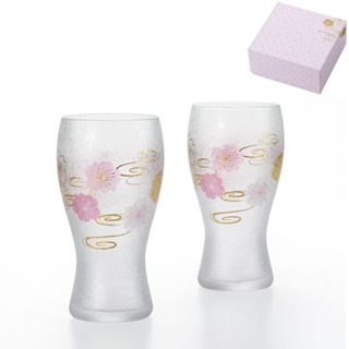 【日本ADERIA】櫻花水紋對杯禮盒組-共2款《WUZ屋子》玻璃杯 送禮 禮盒 酒杯 水杯