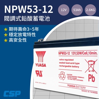 YUASA高效能NPW53-12.UPS.監視系統.交換機.REW45-12升級版.高放電率.NP7-12.24H快速出