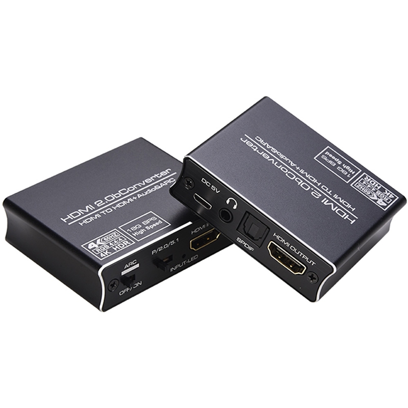 易控王 HDMI 2.0 ARC 影音分離器 HDMI轉HDMI+Audio RCA(50-507-09)