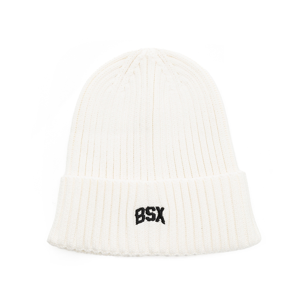 BSX 針織毛帽-11 白色 04203054