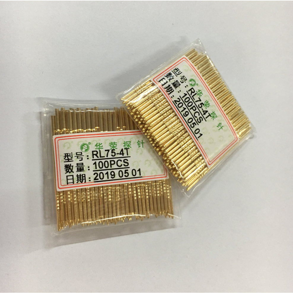 《台灣現貨》華榮探針 RL75-4T/3T/2T 測試針套 1.3针座 套筒 铜套 尾部实心圆形 可直插P1.0端子线