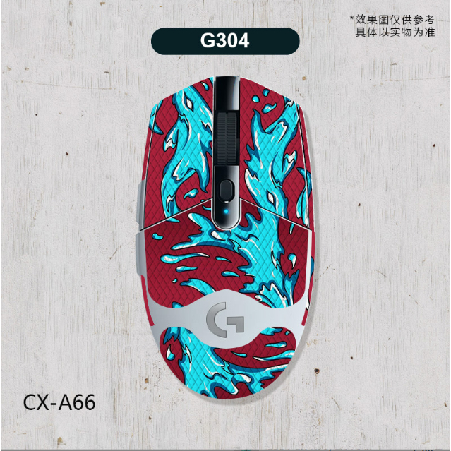 [台中現貨]羅技 滑鼠 G304 G102 通用 防滑貼 防汗貼 蜥蜴皮材質 全包含掌心貼手感佳 美觀耐用CX-A66