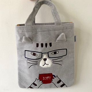 Kusuguru Japan 日本眼睛貓 NEKOMARUKE 手提包 毛絨包
