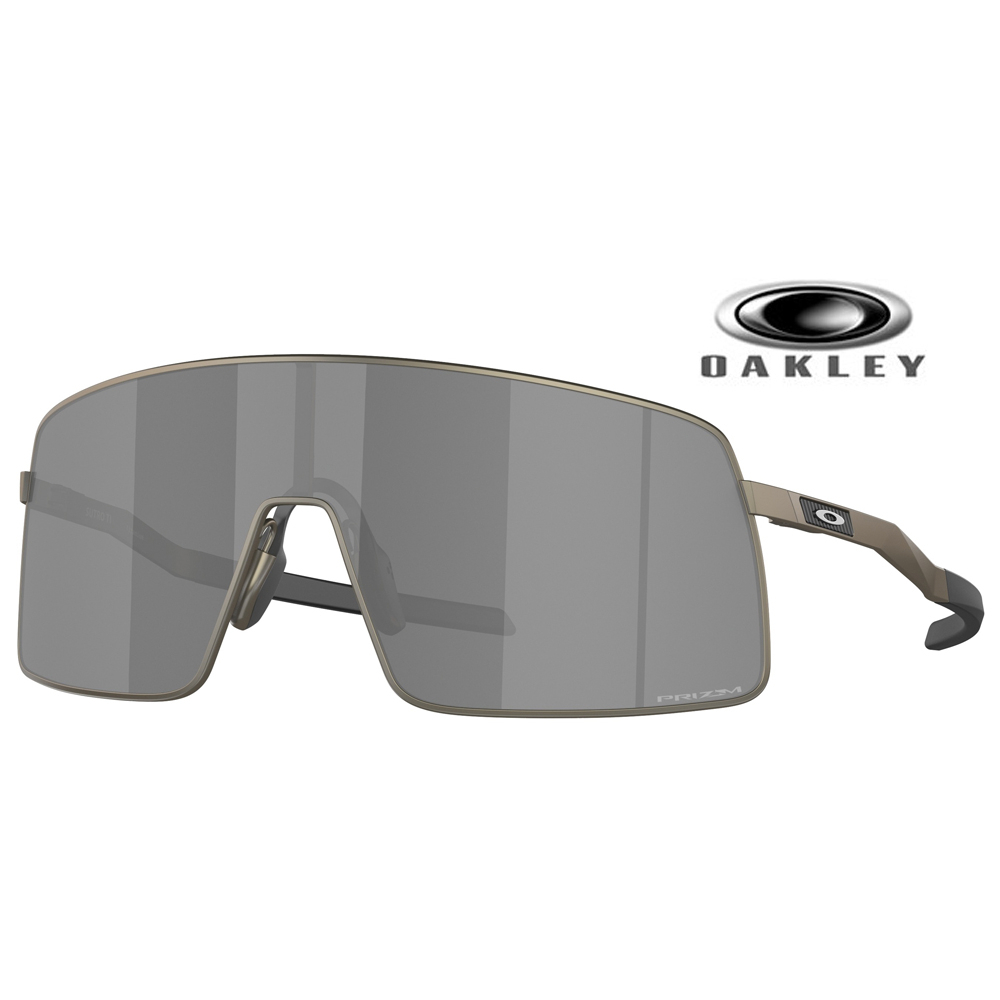 【原廠公司貨】Oakley 奧克利 Sutro Ti 運動包覆鈦金屬太陽眼鏡 OO6013 01 霧鐵灰框水銀鍍膜鏡片