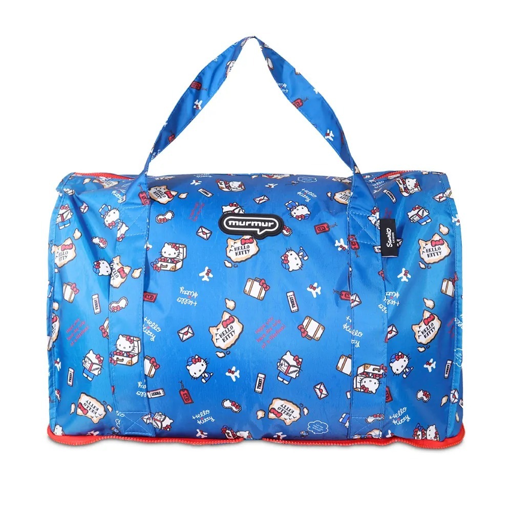 murmur KT旅行 旅行袋 摺疊收納旅行袋  行李袋 運動袋 可插拉桿旅行袋 HELLO KITTY 完美尺寸