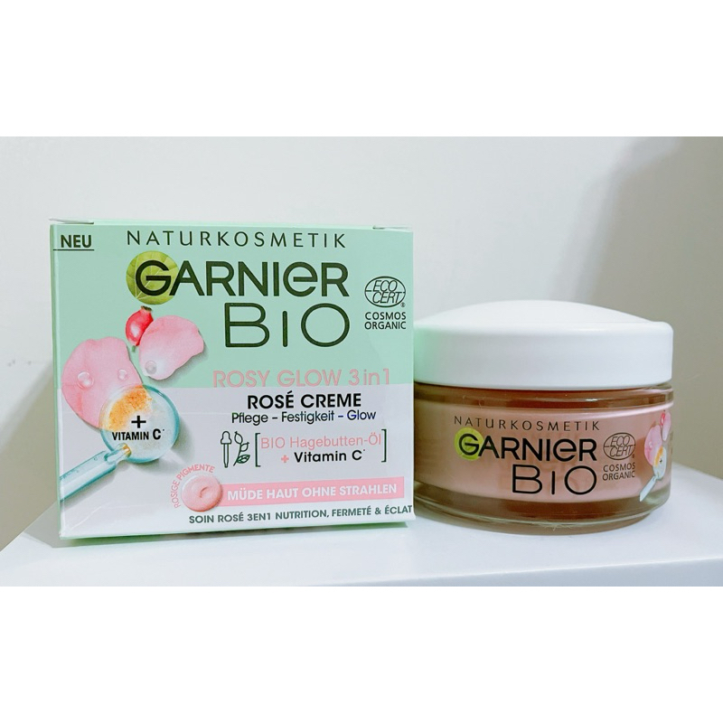 德國Garnier Bio卡尼爾3合1玫瑰潤色保濕日霜-6折售