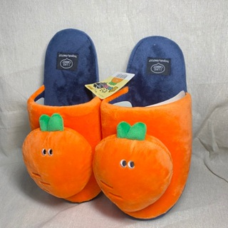 胡蘿蔔毛絨絨造型室內鞋/胡蘿蔔室內鞋/韓國文具/韓國Pinkfoot