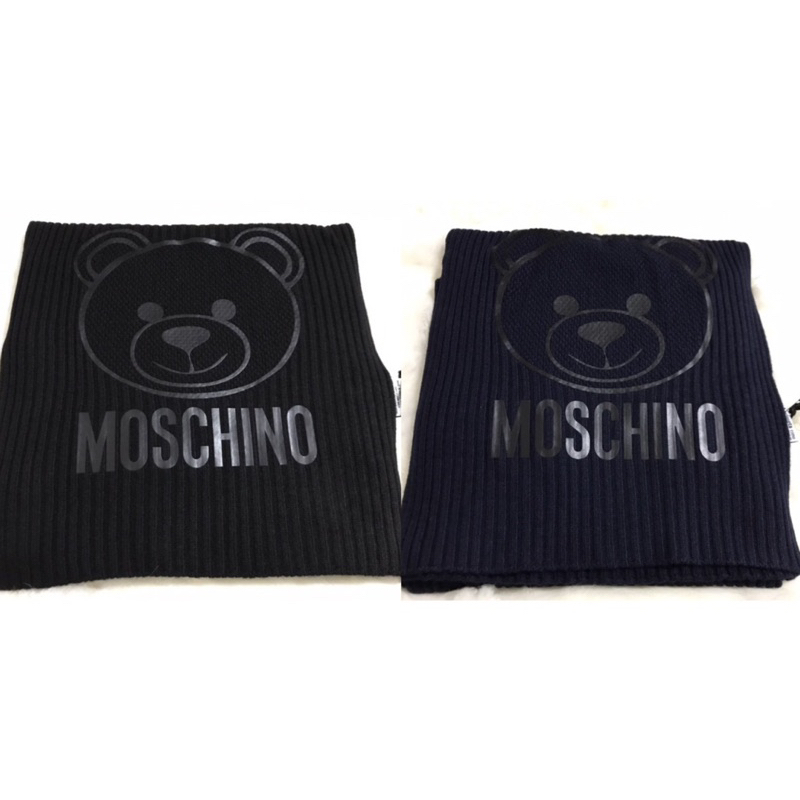 全新MOSCHINO經典熊圍巾🧣