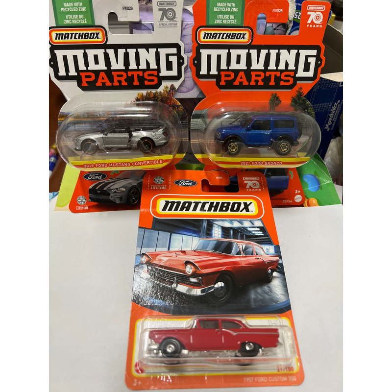 Matchbox Moving part火柴盒可動 Ford Mustang Bronco Custom 300