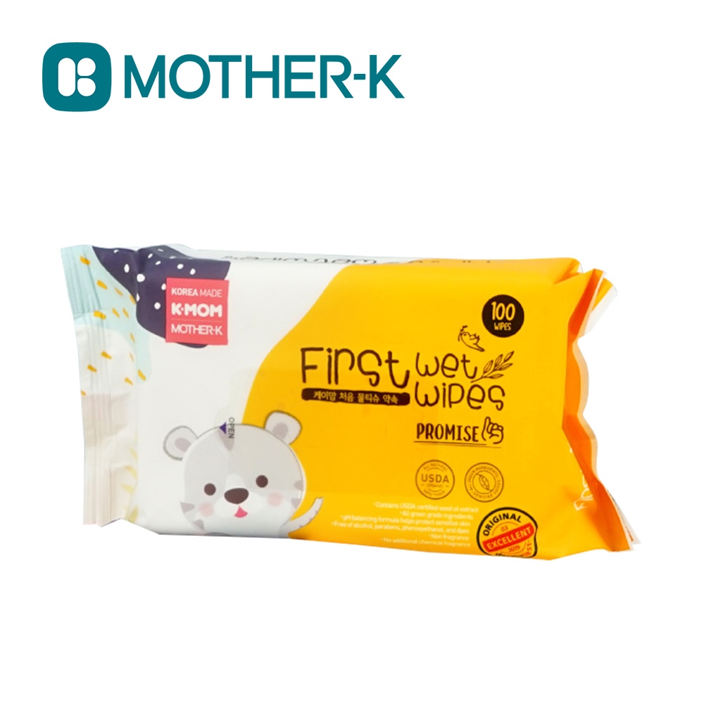 MOTHER-K 自然純淨嬰幼兒濕紙巾-基本款100抽(完全贈品)