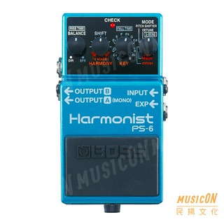 【民揚樂器】BOSS PS-6 Harmonist 效果器 智慧型移調 PS6 結合四種效果 原廠公司貨