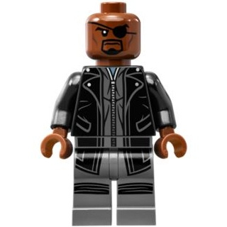 ［想樂］『人偶』全新 樂高 Lego SH185 漫威 局長 Nick Fury (76042)