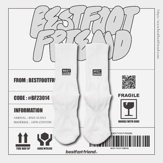 (Wings Select) BEST FOOT FRIEND BFF Bar code 條形碼 襪子 長襪 球鞋 穿搭