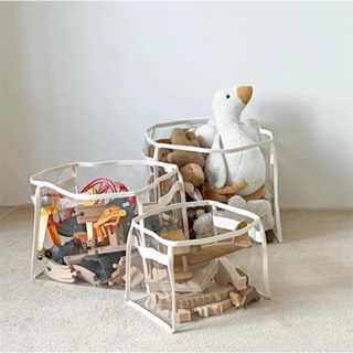 現貨·透明收納桶▪️玩具收納袋 兒童房用品收納 收納籃 收納箱